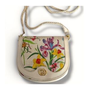 GUCCI Flora Canvas Mini Saddle Crossbody – Michele Era